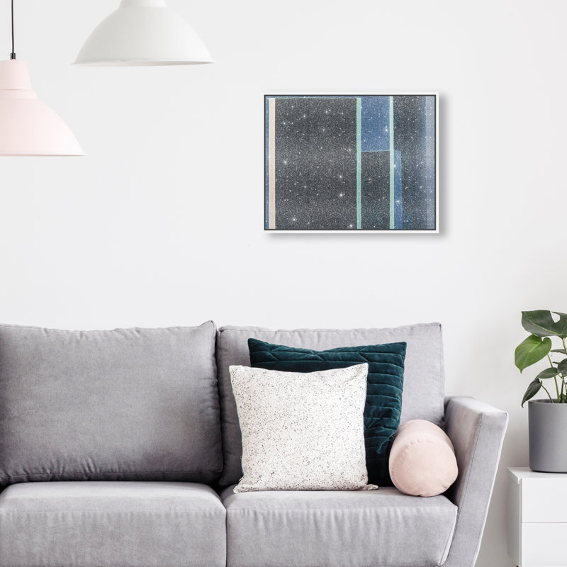Desert Stillness I Canvas Abstract Print by Oliver Gal, Black Frame, 20 x 16, 17"H x 21"W, White Frame