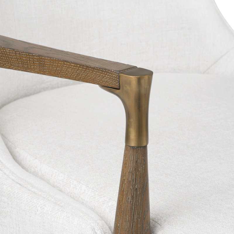 Bastian Chair, Frosted Alabaster Fabric