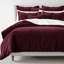 Ensemble de housse de couette en velours de couleur unie 8 pièces Cascade-98194605-98194598