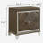Deep Champagne 2 drawer bedside table