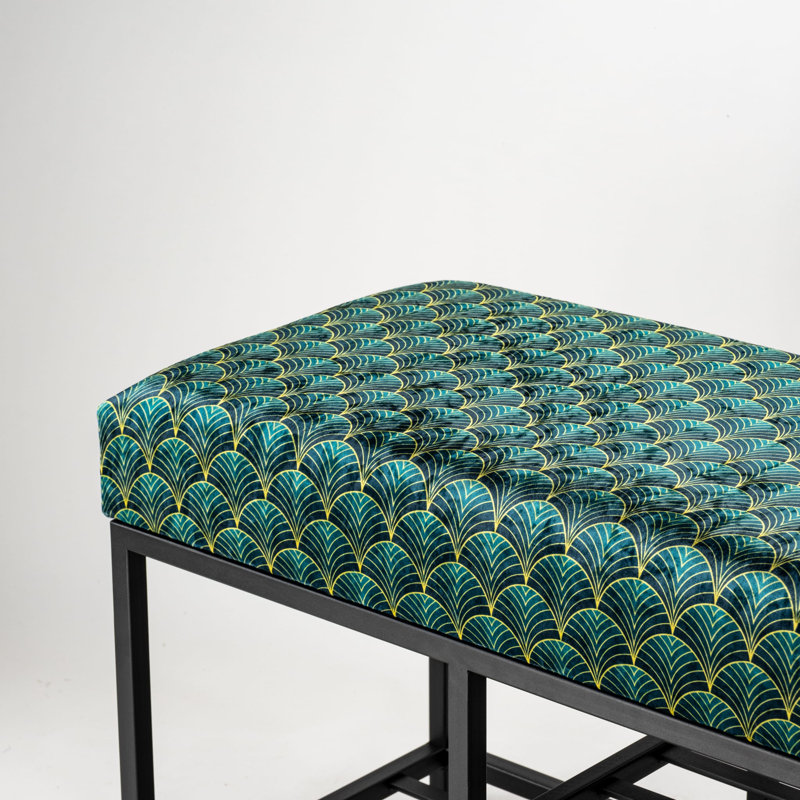 Belmoor Velvet Upholstered Storage Bench, H40 x W120 x D30cm