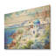 Village de Santorin bleu et blanc III - Grèce sur bois-760023583