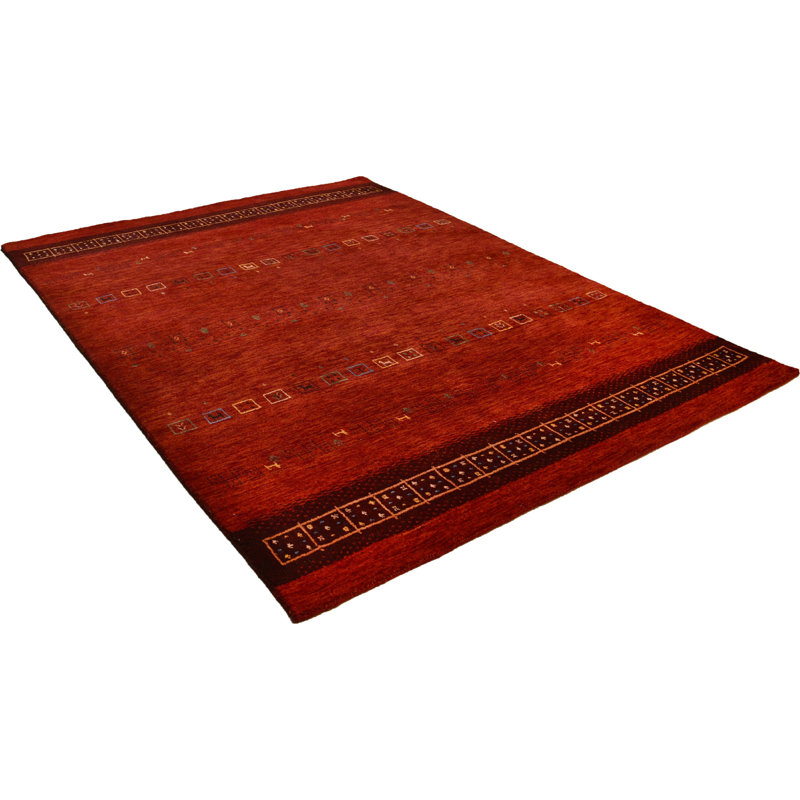 Shahid Geometric Wool Hand Woven Area Rug, Rectangular 190 x 290cm