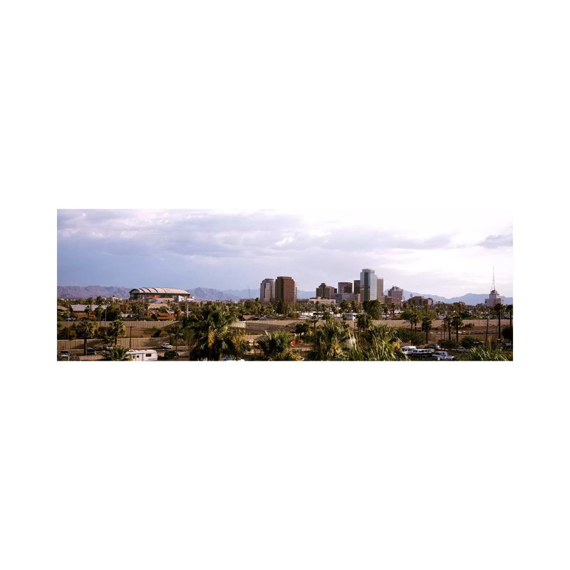 Downtown Skyline - Wrapped Canvas Panoramic Print, 30.48 cm H x 91.44 cm W x 1.91 cm D