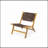 Durable Acacia Wood Outdoor Armless Lounge Chair Set For Comfortable And Stylish Patio Seating-680956932