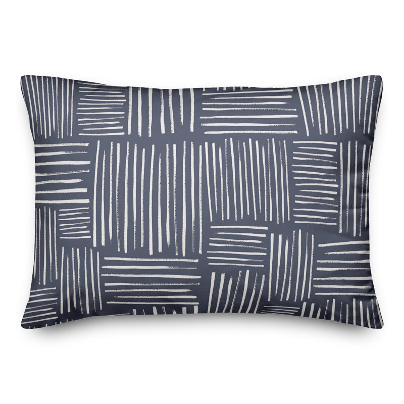  Housse et insert de coussin rectangulaire d'extérieur 19, Bleu