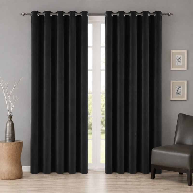 Room Darkening Curtain Panel Pair, 117 cm X 137 cm