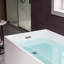 67" x 32" Freestanding Soaking Acrylic Rectangular Bathtub with Reversible Drain-58955094