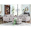 Canapé modulaire en mélange de lin avec 2 repose-pieds en forme de U Tatman-2123427000