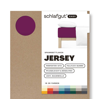 100% Cotton Jersey Knit Fitted Sheet