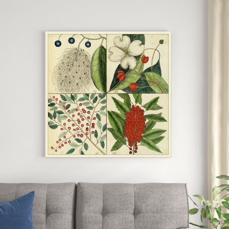 Catesby Botanical Quadrant II, H 36 po x l 36 po x P 1,25 po