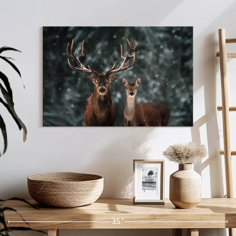 Deer Couple, 16" H x 24" W