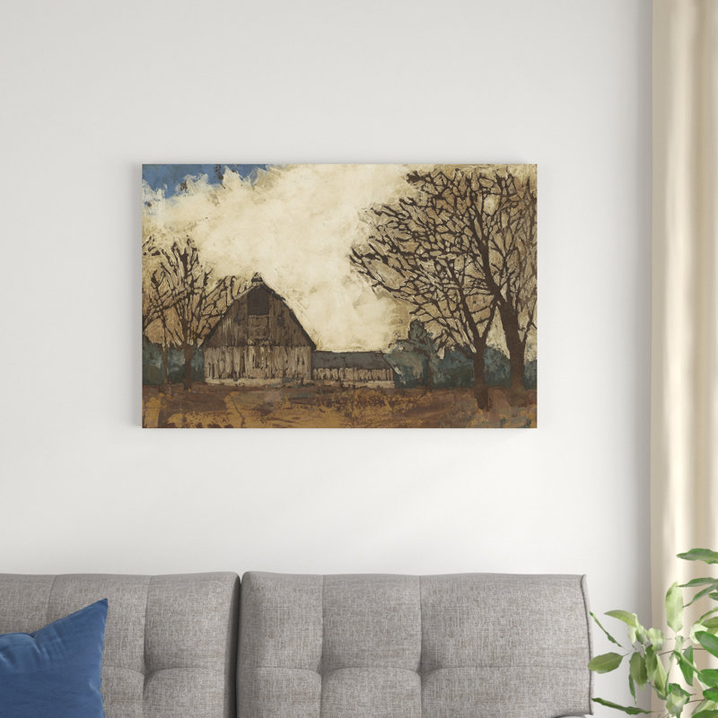 " Erstwhile Barn I " Painting Print, 24" H x 36" W x 1.25" D