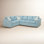 Northfield Upholstered 116 " Polyester Blend and Cotton Blend L-Shaped Corner Sectional