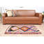 Petit tapis coloré kilim turc coloré à la main avec un motif géométrique en laine rétro, idéal pour la décoration intérieure