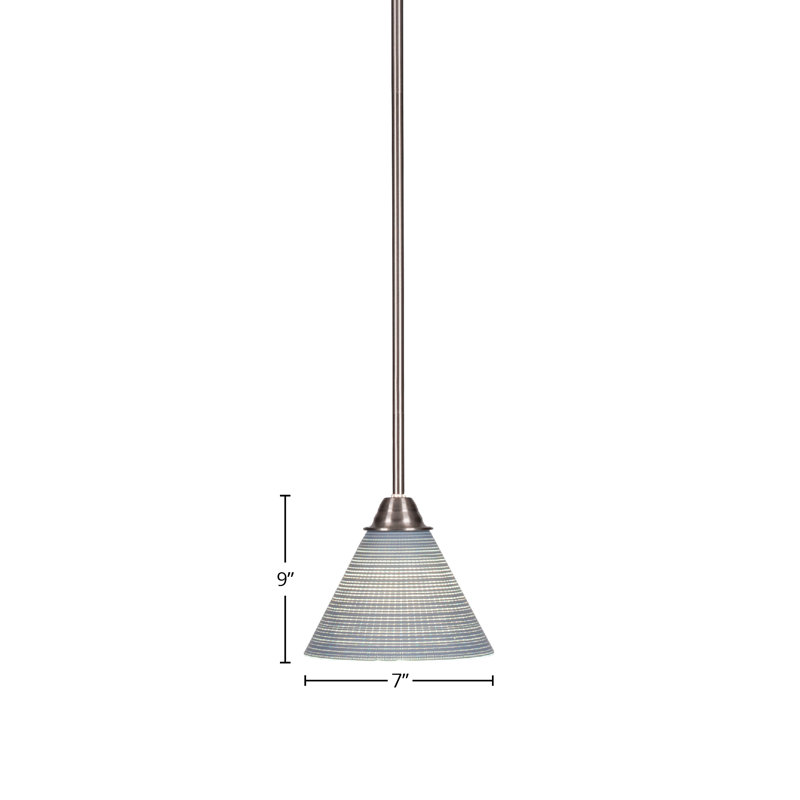 Luminaire suspendu Ayrshire Paramount, H 57 po x l 7 po x P 7 po, Bleu