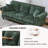 86 Inch Chenille Sofa, Comfortable 3-seater Cushioned Sofa, Nail Head Decoration-947127099-939540345-947127098