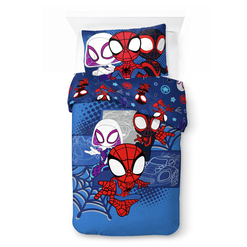Blue 100% Cotton 2 Piece Duvet Cover Set
