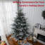 Arbre de Noël artificiel 7,5 pi, arbre de Noël à charnière en pin avec 1218 branches réalistes, base en acier, ouverture automatique, vert-107091618