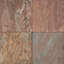 Burnt Sienna 16" x 16" Slate Stone Look Floor & Wall Tile