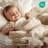 Bedsure 100% Cotton Muslin Blanket, 4-Layer Lightweight Summer Blanket for Dorm, Couch & Everyday Comfort, 200 GSM-105503277-105503282