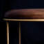 Tabouret de coiffeuse en laiton Bowe