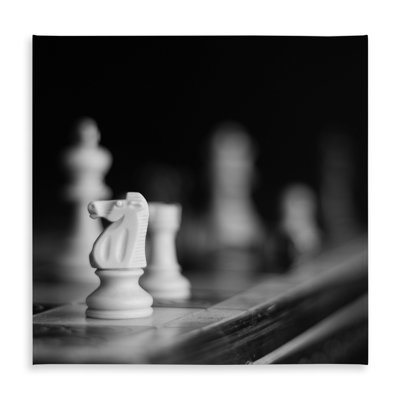 Monochrome Chess Games Tablecloth | Minimalist Home Decor