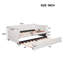Twin Size Upholstered Daybed with Ergonomic Design Backrest and Trundle-674761752