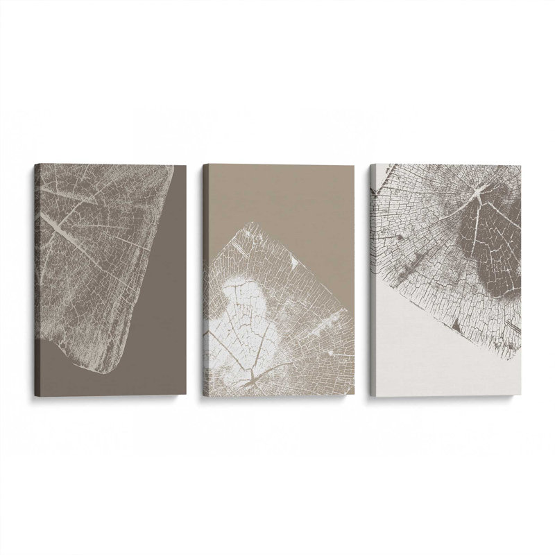 Ensemble de 3 impressions sur toile Timeless Grains, Toile tendue, H 30 po x l 60 po x P 1,25 po