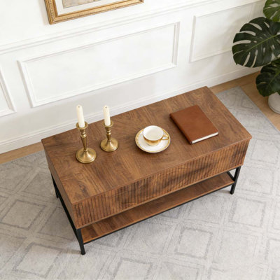 Lift Top Coffee Table 39.4 Inch Rectangle