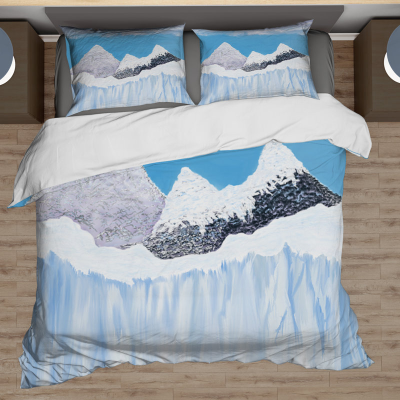 Frozen Time  Duvet Cover Set, Queen Duvet Cover + 2 Standard Pillowcases