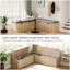 Banc de coin-repas en forme de L avec rangement caché, banquette assise et banc de rangement de coin sans dossier pour la cuisine-1387502308
