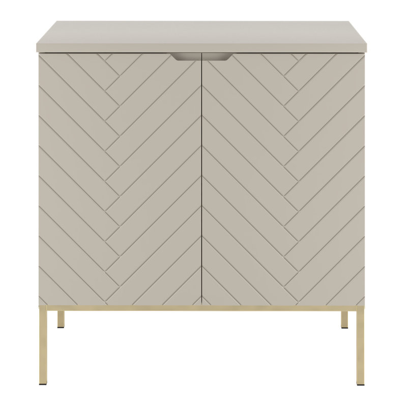 Arfon Frame Mounted Bathroom Storage Furniture Set, Natural/Gold