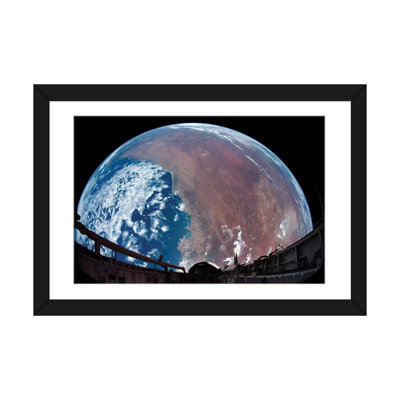 'Payload Bay Camera View Of Australia' By Stocktrek Images Graphic Art Print on Wrapped Canvas