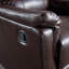 Fauteuil inclinable manuel pivotant en polyuréthane brun avec fauteuil inclinable manuel