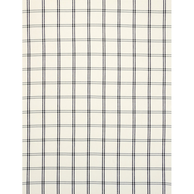 Luberon Plaid Fabric, Black