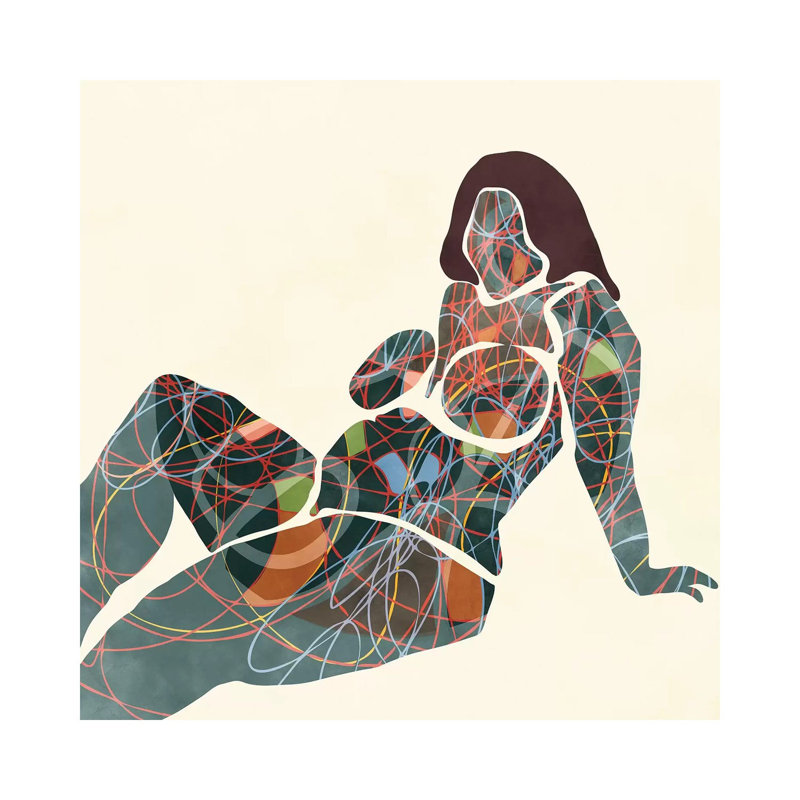 Nude III, No Matte, Wrapped Canvas, 12" H x 12" W x  0.75" D