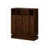 Buffet avec rangement, buffet cannelé de ferme avec 2 portes et tablette réglable, meuble télé, armoire de rangement-1308217681