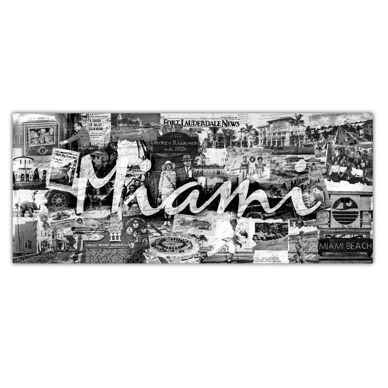 « miami », impression sur toile