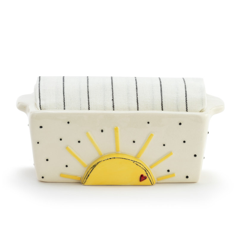 DEMDACO 7'' x 2.5'' Stoneware Mini Loaf Pan
