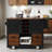 Bosart Farmhouse Kitchen Island with Drop Leaf, Storage & Power Outlet-120315198