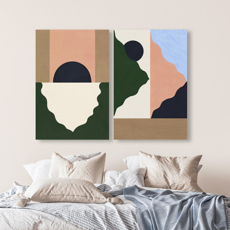 Pealing Abstracts Set Set by Oliver Gal, 30"H x 45"W, Gallery Wrapped