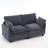Labannah 2-Seater Sectional Sofa with Lumbar Pillows-126133306
