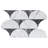 Halfmoon 8.97" x 11.96" Marble Mosaic Wall & Floor Tile-89060637