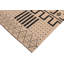 Tapis beige / noir en laine tissé à la main rectangulaire de 8 pi 4 po x 9 pi 6 po Cedorah