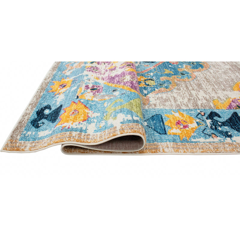 Larrick Oriental Indoor Rug, Rectangle 7'10" x 10'