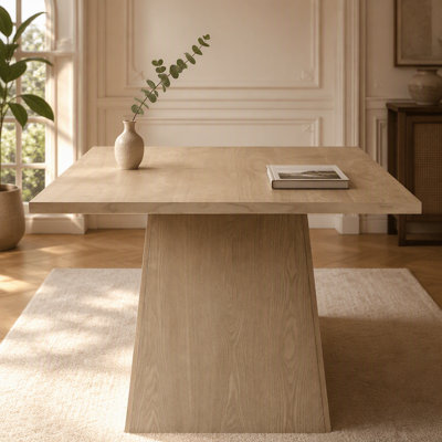 82 Inches Lowell Pedestal Dining Table