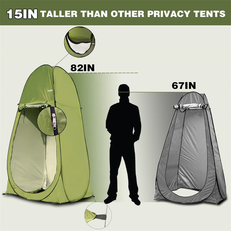 Tentes de camping instantanées avec intimité 7 pi
