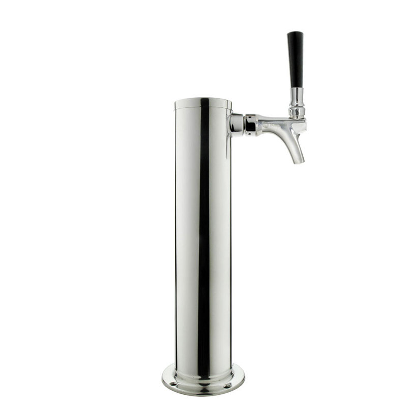 Kegco Stainless Steel Single Tap Half Barrel (Full Size) and Mini Keg Conversion Kit with Door Lock and Adjustable Temperature for Commercial Use