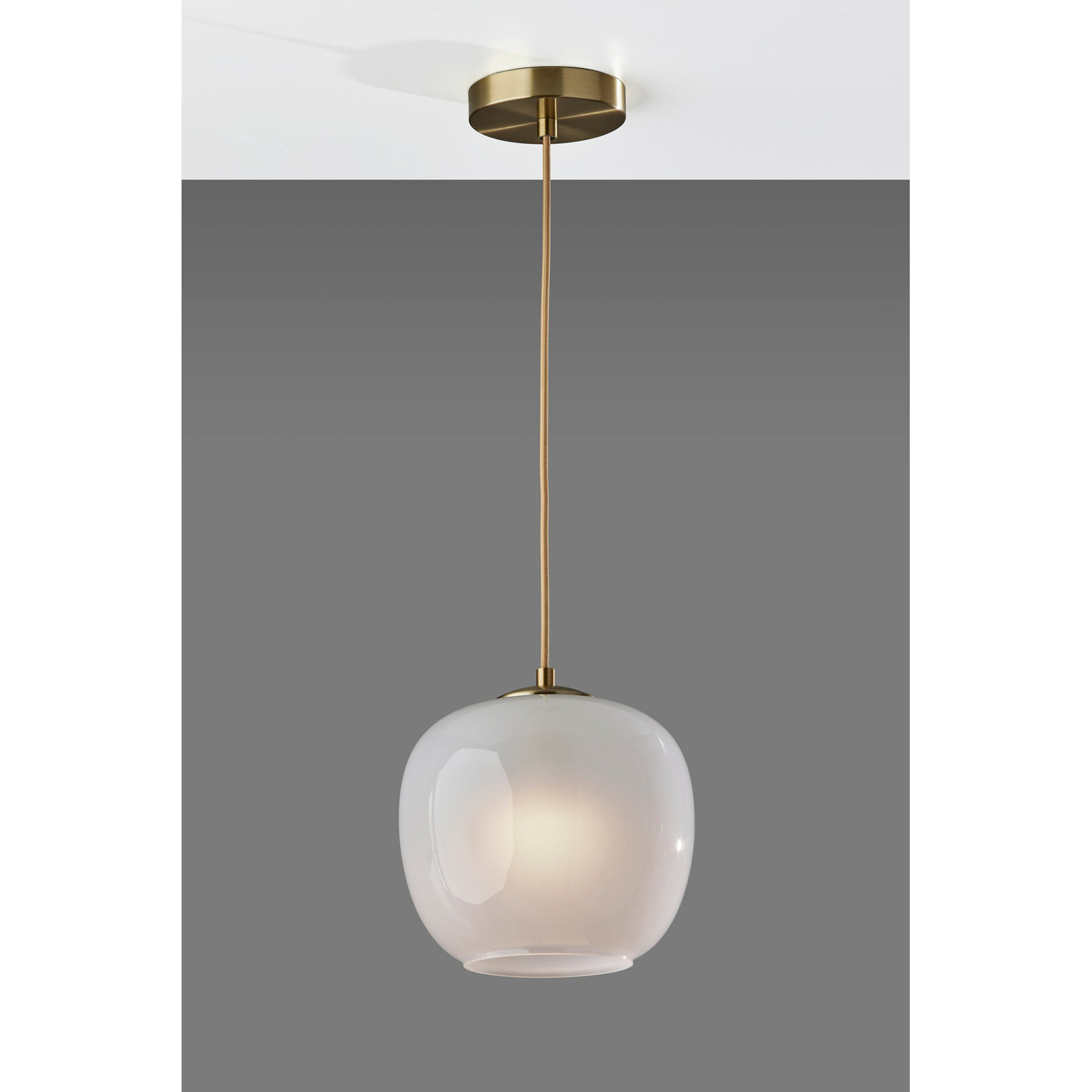 Hazelhurst Single Light Glass Pendant